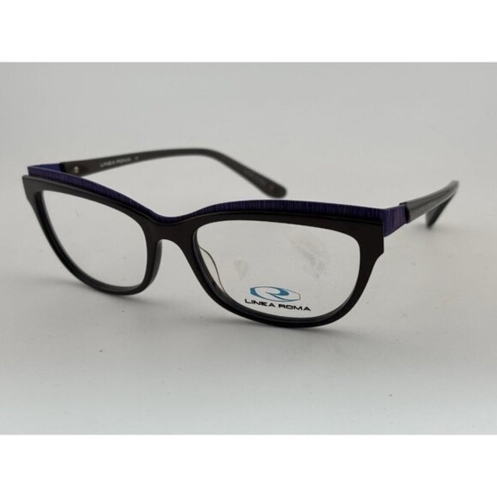LINEA ROMA - CLASS 353 C.3 51-16-135 Black & Purple Glasses Frames